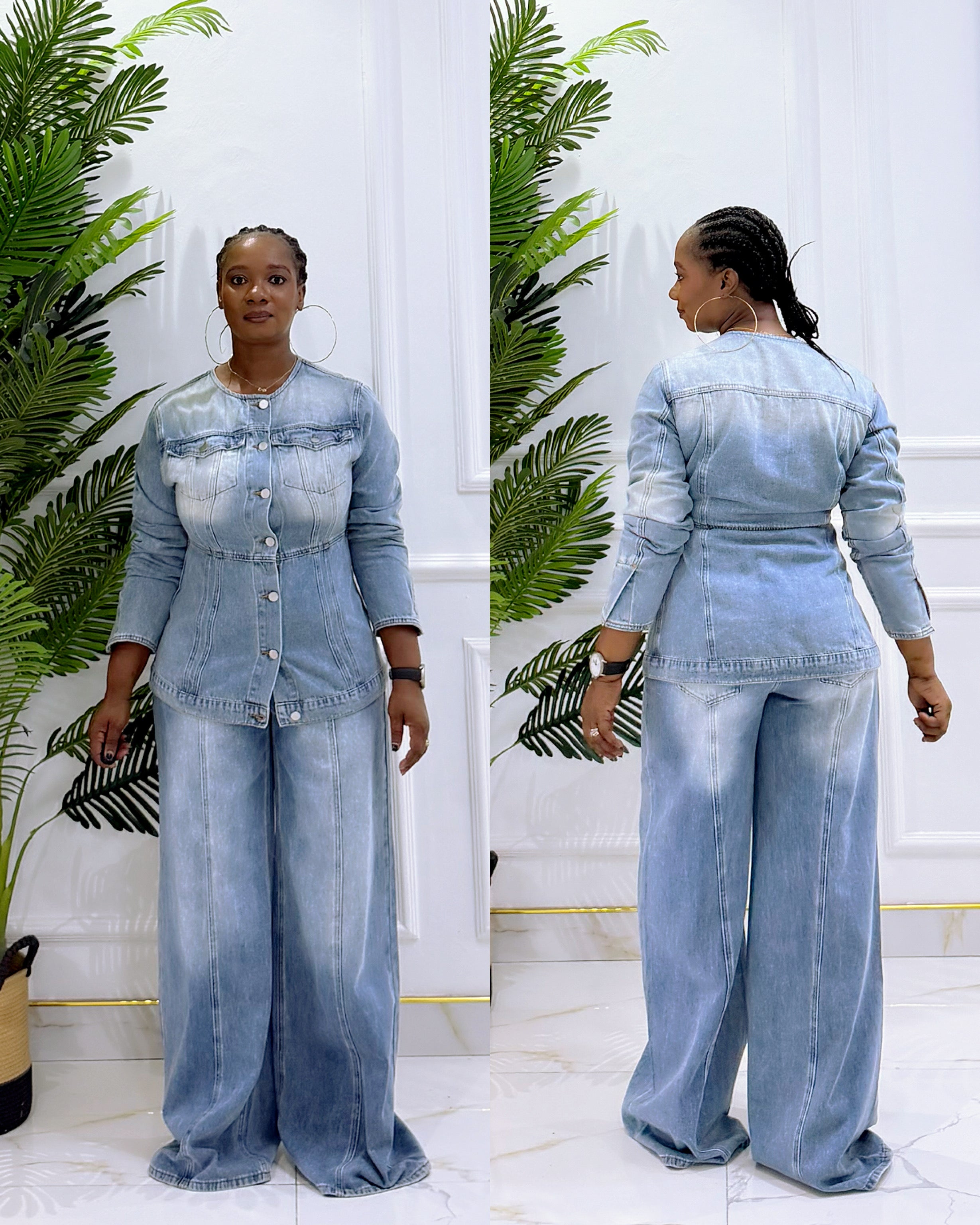DELPHINA DENIM SET