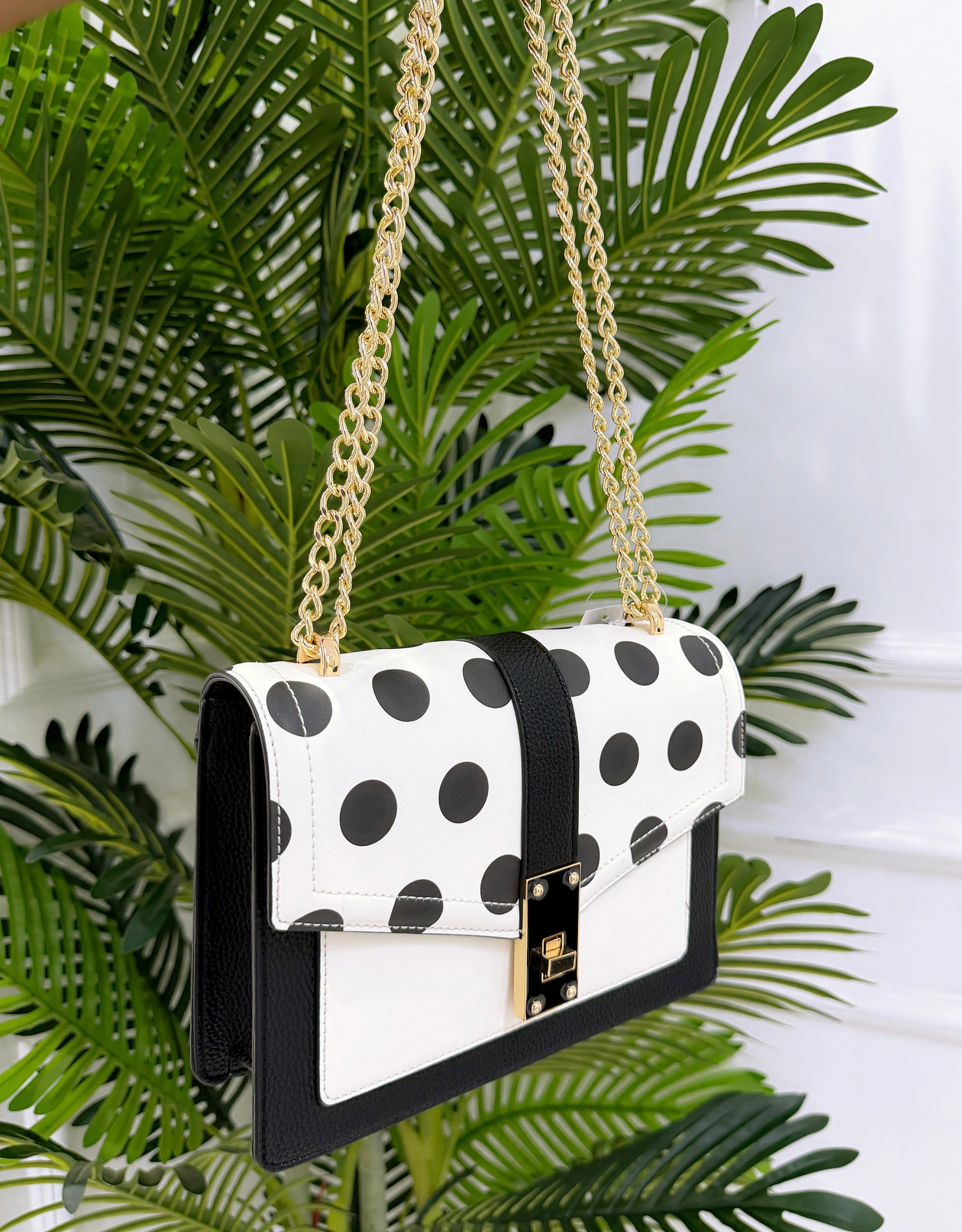 ALDO BLACK POLKA BAG