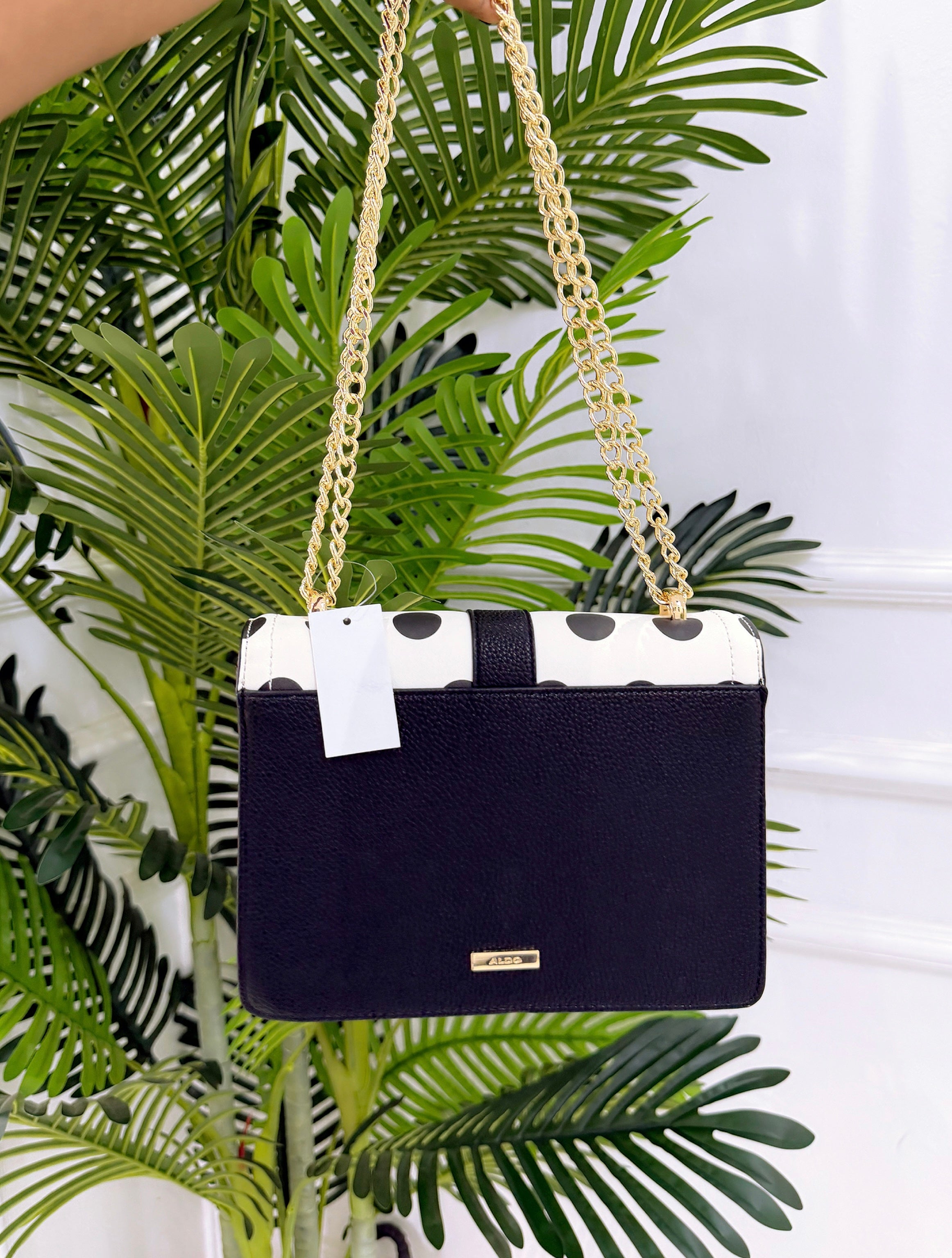 ALDO BLACK POLKA BAG