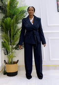 NAVY BLUE STRIPED SUIT