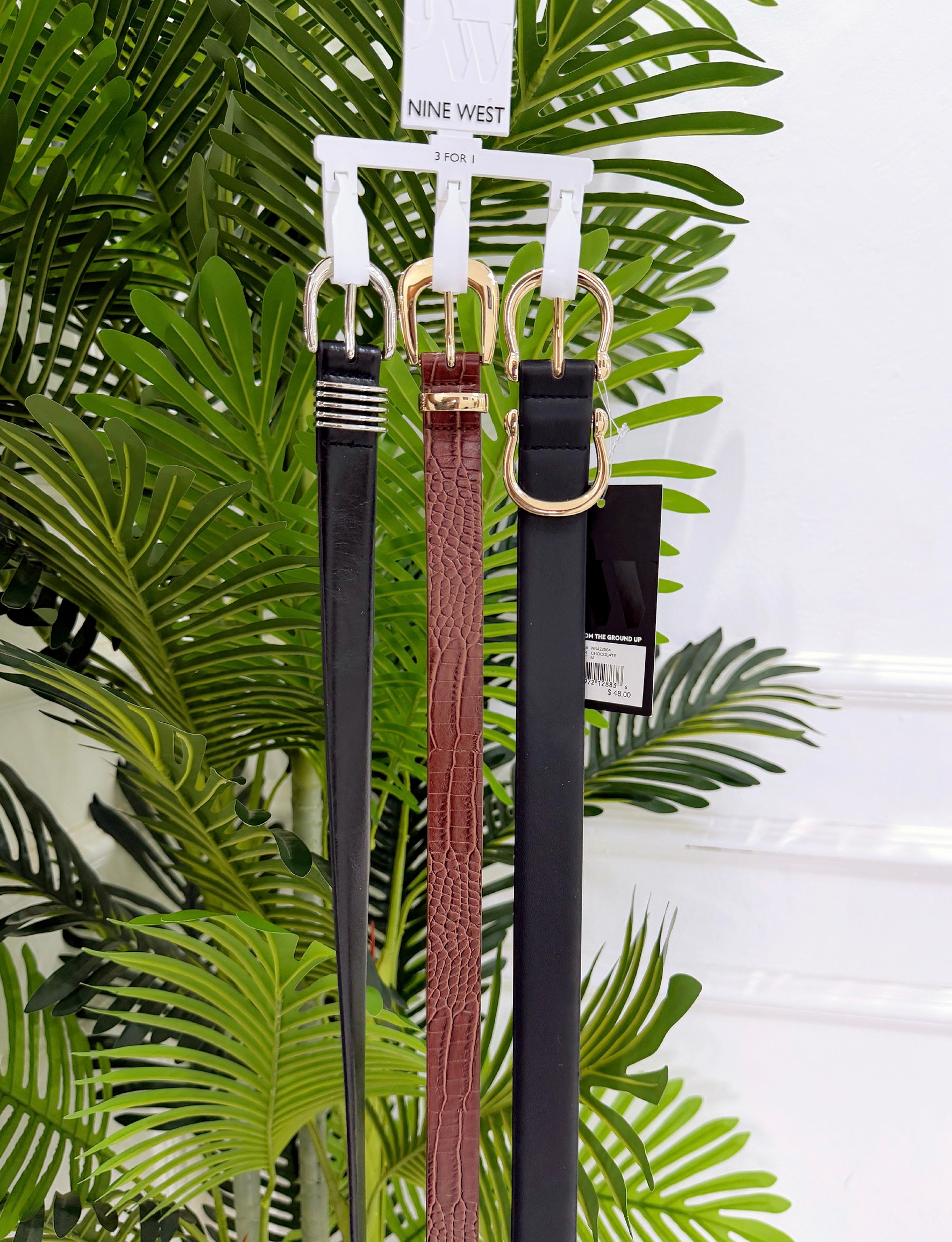 NINE WEST BELT SET