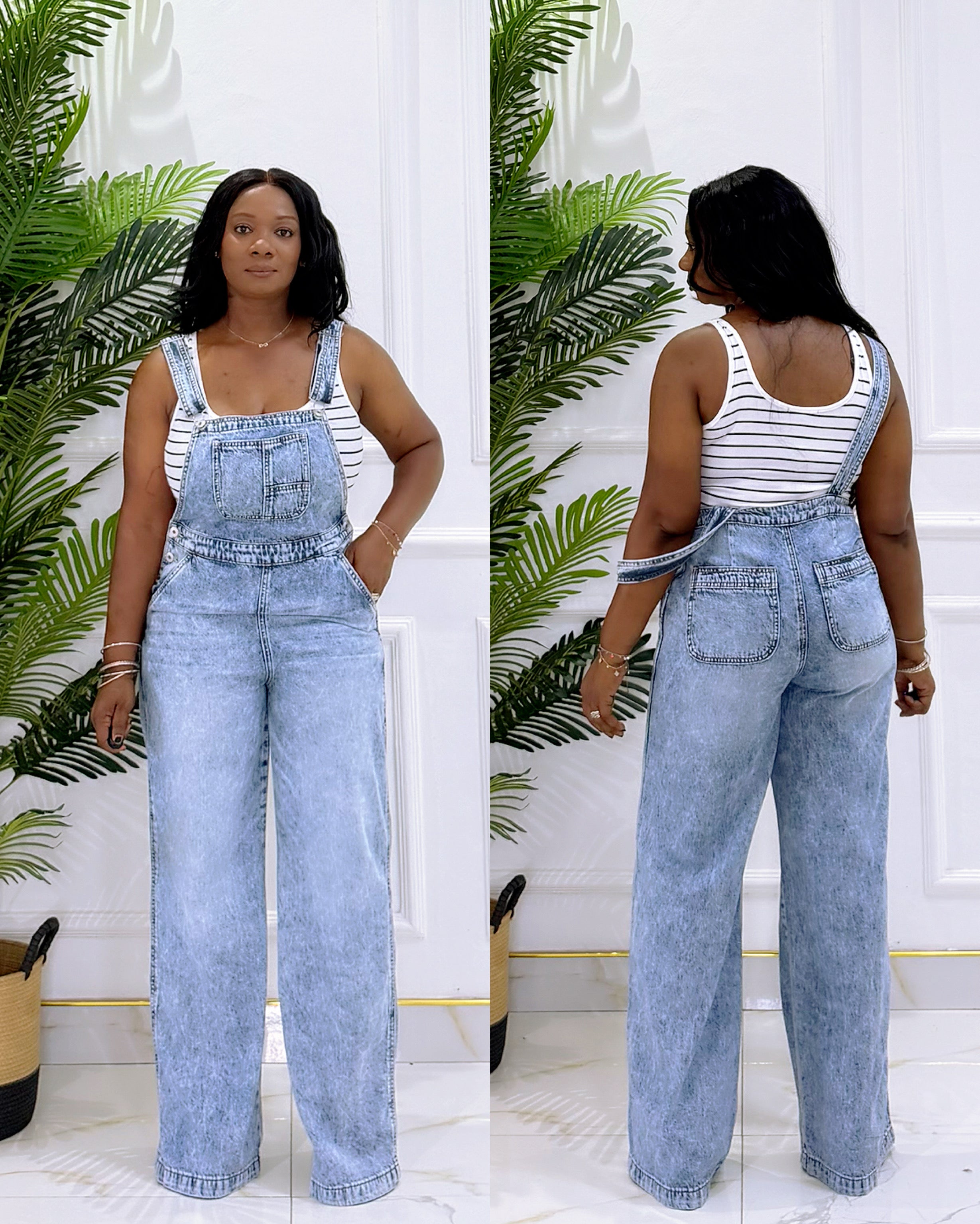 EVE DENIM OVERALL
