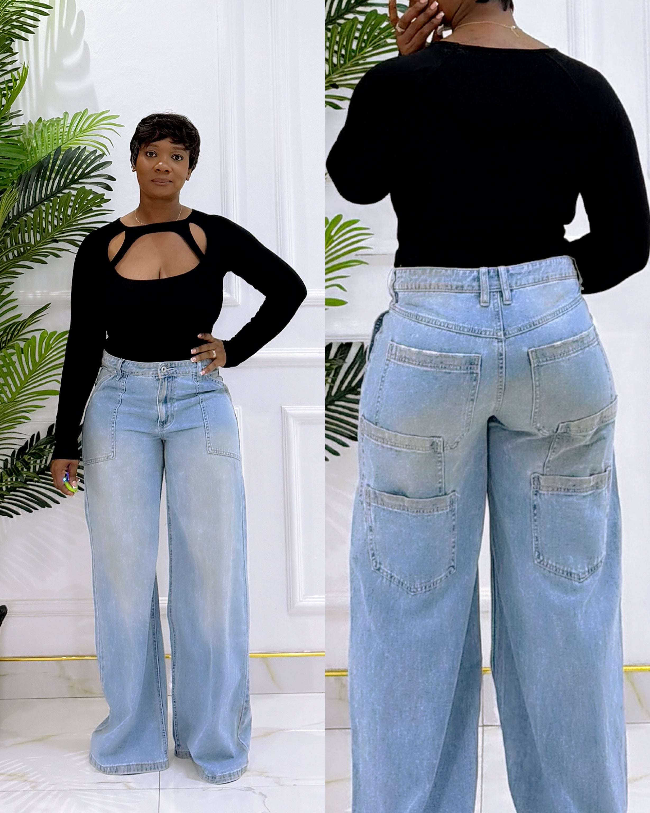 TRIPLE BACK POCKET JEANS
