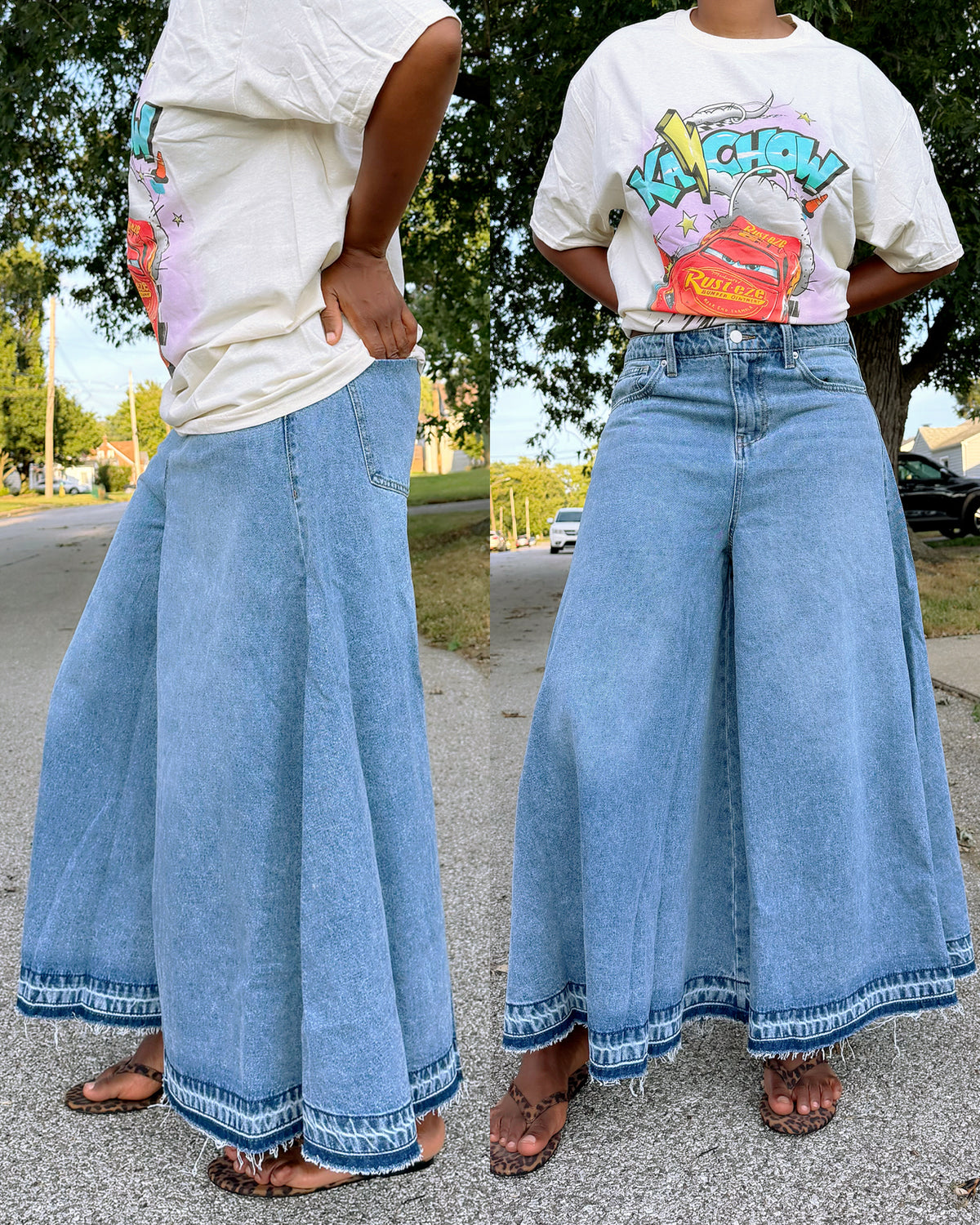 DENIM CULOTTE JEANS