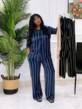 GINA STRIPPED SHIRT AND PANT