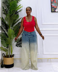 TWO TONE JEANS