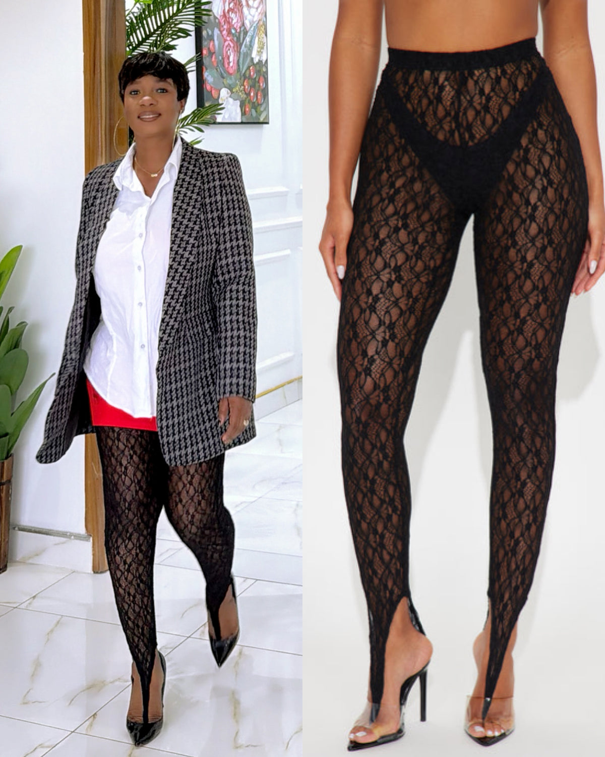 LACE LEGGINGS