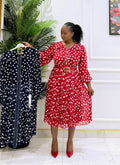 LINA POLK DOT DRESS