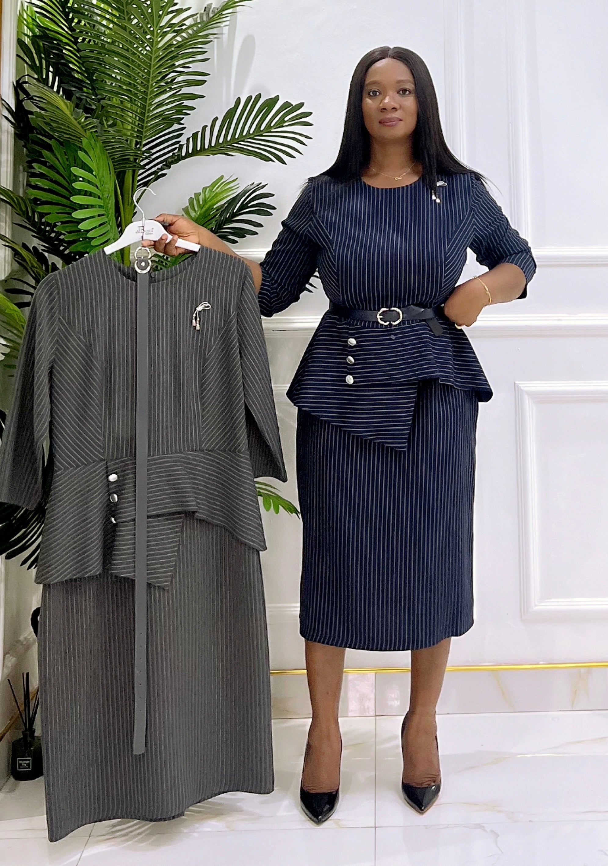 MIRIAM STRIPPED DRESS